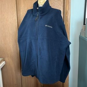 Men’s Columbia dark blue full zip fleece size XL